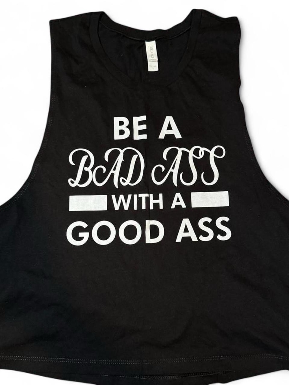 Black Graphic Muscle Tee